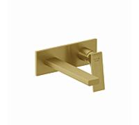 Robinetterie murale 2 trous Kludi DECUS 54244N075 210 mm, kit de construction fine, PVD or brossé
