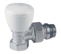 Robinetterie radiateur - GIACOMINI - Robinet équerre R5TG 1/2 - Laiton - Mâle - A visser