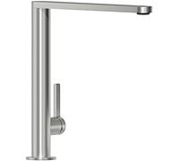 Robinetterie Villeroy & Boch Finera, haute pression, robinet avec cartouche céramique et rotation 360°, robinetterie économique, bec 251 mm, acier inoxydable massif