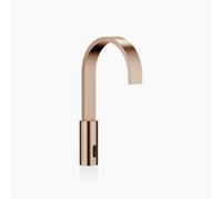 Robinetteries de lavabo MEM de Dornbracht avec fonction électronique d'ouverture et de fermeture, sans vidage, fonctionnement sur piles et sur secteur, 44521782-42, Couleur: Bronze brossé