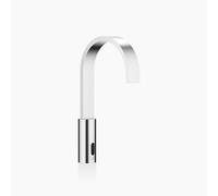 Robinetteries de lavabo MEM de Dornbracht avec fonction électronique d'ouverture et de fermeture, sans vidage, fonctionnement sur piles et sur secteur, 44521782-93, Couleur: Chrome brossé