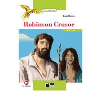 Robinson Crusoe (A2) Avec ressources numériques et audio en ligne - Daniel Defoe - Cideb Black Cat - broché - Méthode de langue