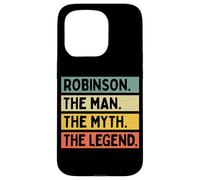 Robinson The Man The Myth The Legend Funny Personnalisé Coque pour iPhone 15 Pro