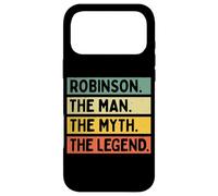 Robinson The Man The Myth The Legend Funny Personnalisé Coque pour iPhone 17 Pro Max