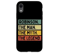 Robinson The Man The Myth The Legend Funny Personnalisé Coque pour iPhone XR
