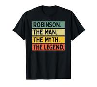 Robinson The Man The Myth The Legend Funny Personnalisé T-Shirt