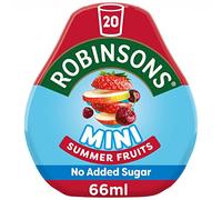 Robinsons Mini - Sans sucre ajouté - Faible teneur en calories - Fruits d'été - Pour 20 boissons par paquet