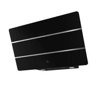 roblin hotte décorative incliné aspirante noire largeur 80cm débit d'air 700m3h G