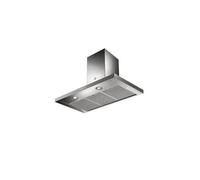 Hotte décorative murale aspirante Roblin inox largeur 90cm débit d'air 580 m3h G