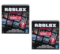 Roblox Action Figure Lot de figurines mystères en boîte aveugle, pack de 2 - Série 12 - Minifigures et accessoires à collectionner à mélanger et assortir avec code article virtuel exclusif - Cadeau