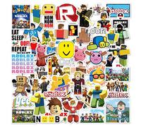 Roblox Autollants Paquet (50 pcs), Jeu vidéo Blox Stickers en Vinyle pour Ordinateur Portable pour Bouteille d'eau, Snowboard, Bagages, Motos, iPhone, MacBook, Mur