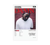 Robnik Kendrick Lamar Poster Damn Impression sur toile Album Cover Art mural moderne pour salon, chambre à coucher, décoration pour adolescents, cadeaux sans cadre, 30 x 45 cm