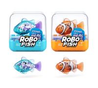Robo alive - 7199A - Robo Fish - Series 3 - Poisson Nageur robotique (Orange et Bleu Sarcelle)