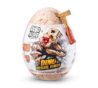 Jeu de fouille - ZURU - ROBO ALIVE Dino Fossil Find - 4 dinos à assembler - Roche et slime - Fossiles à collectionner