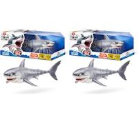 ROBO ALIVE Great White Shark série 1 de ZURU, Requin robotisé (Lot de 2)
