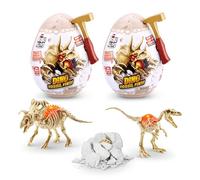 ROBO ALIVE Mini Dino Fossil Find (2 Pack, Troodon & Kosmoceratops) by ZURU Boys 4-8 Dig and Discover, STEM, Excavate Prehistoric Fossils, Educational Toys, Great Science Kit Gift for Girls and Boy
