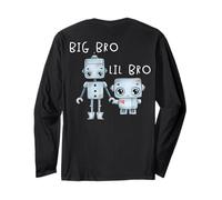 Robo Boy For Lil Bro Big Bro - Art assorti au dos Manche Longue