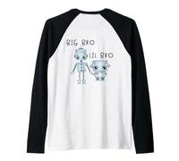 Robo Boy For Lil Bro Big Bro - Art assorti au dos Manche Raglan