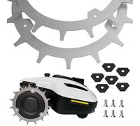 ROBO CLAWS Pointes pour MAMMOTION YUKA Mini - Acier inoxydable - Crampons de traction pour tondeuse robot - 6 vis et rondelles d'écartement - Centrage automatique - Protection antidérapante et