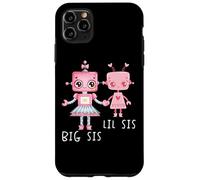 Robo Girl Robot Sister Robotic Lil Sis Big Sis Art sur le dos Coque pour iPhone 11 Pro Max