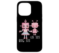 Robo Girl Robot Sister Robotic Lil Sis Big Sis Art sur le dos Coque pour iPhone 14 Pro Max