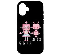 Robo Girl Robot Sister Robotic Lil Sis Big Sis Art sur le dos Coque pour iPhone 16