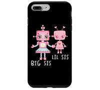 Robo Girl Robot Sister Robotic Lil Sis Big Sis Art sur le dos Coque pour iPhone 7 Plus/8 Plus