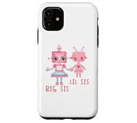 Robo Girl Robot Sister Robotic Lil Sis Big Sis Match Frère et sœur Coque pour iPhone 11