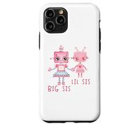 Robo Girl Robot Sister Robotic Lil Sis Big Sis Match Frère et sœur Coque pour iPhone 11 Pro