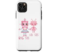 Robo Girl Robot Sister Robotic Lil Sis Big Sis Match Frère et sœur Coque pour iPhone 11 Pro Max