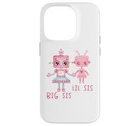 Robo Girl Robot Sister Robotic Lil Sis Big Sis Match Frère et sœur Coque pour iPhone 14 Pro