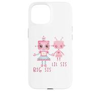 Robo Girl Robot Sister Robotic Lil Sis Big Sis Match Frère et sœur Coque pour iPhone 15