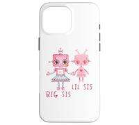 Robo Girl Robot Sister Robotic Lil Sis Big Sis Match Frère et sœur Coque pour iPhone 16 Pro Max