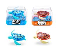 Robo Turtle série 1 par ZURU, Jouet de Bain (Paquet de 2, Bleu et Orange)