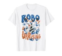 Robo Uprising - La révolution de l'IA des Robots rétro T-Shirt