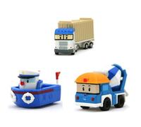 Robocar Poli Diecasting Set: Terry, Marin, Micky (Non-transformer) (New)