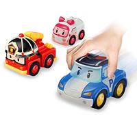 ROBOCAR POLI- Voitures à Friction - Pack de 3