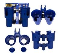 RoboCup Porte-gobelet pour Boissons, Canne à pêche, Bateau, Chaise de Plage, Chariot de Golf, Fauteuil Roulant, Baguettes, Microphone Bleu Marine