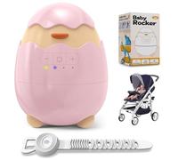 Robofun Baby Rocker-Balançoire pour poussette pour bébé, aide au sommeil pour bébé, minuterie de 30-60-90 minutes, 5 niveaux d'intensité, rose