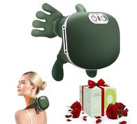 Robofun Masseur Cu, Masseur Dos Massage Master avec 3 Niveaux de Massage 2 Niveaux de Température, Masseur Chauffant Dos Épaules pour Femmes Hommes, Relaxant Muscles - Vert