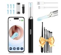 Robofun Otoscope Oreille Avec Caméra 1000W, Nettoyeur Oreille Avec 6 LED Lumières - Équipé De 7 Cure-Oreilles Traditionnels, Nettoyage Oreilles Adulte Portable Pour Adultes, Enfants, iOS, Android