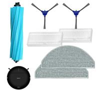 Roboparts Pièces de rechange compatibles avec Cecotec Conga Y80 / Y80 Xtreme. Pack de 1 brosse centrale, 2 filtres Hepa, 2 brosses latérales et 2 serpillères de rechange pour robot aspirateur
