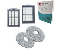 Roboparts Pièces de rechange compatibles avec robot aspirateur Cecotec Conga 20090 ProAI InfinitySoap Cut&SPA. Serpillères et filtres pour robot aspirateur