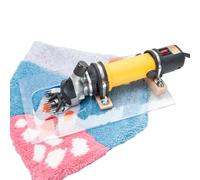 Roboraty Tondeuse à Tapis/cisaille à Mouton Efficace 2 en 1 avec Guide de Tonte - Puissante Tondeuse électrique pour Tapis à touffeter de 690 W, Comprend 2 Lames pour Une Coupe de précision des Tapis