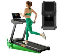 ROBORE L20 Tapis de Course, Moteur Sans Balais 3.5HP, Inclinaison Ajustable 15%, Vitesse 14km/h, Charge Maximale 180kg, Bande de Course 40×107cm, Écran LED & Poignées de Fréquence Cardiaque