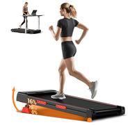 ROBORE X5 Tapis de Marche avec Inclinaison 16%, Triple Absorption des Chocs, Moteur Sans Balais Silencieux 2.5HP, Vitesse 10km/h, Tapis de Course sous Bureau pour la Maison, Charge Maximale 150kg