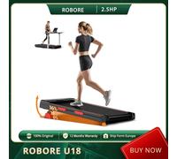 (ROBORE X5 Version Améliorée) Tapis Roulant Sous Bureau ROBORE U18, Inclinaison de 16%, Triple Absorption des Chocs, Moteur 2.5HP, 10km/h, 150kg Max ROBORE U18