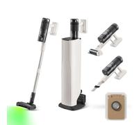 roborock H60 Hub Pro Aspirateur sans fil avec station de vidage automatique, puissance d'aspiration de 170 AW pour tapis et sols durs, autonomie de 80 minutes, brosse anti-emmêlement, détection de pou
