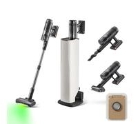 roborock H60 Hub Ultra Aspirateur Balai sans Fil avec Station Auto-Vide, 210 AW, 90 Min, Brosse Anti-Enmêlement, 140° Lumière Verte, Affichage LED, Accessoires Tous Sols, Poils Animaux et Tapis