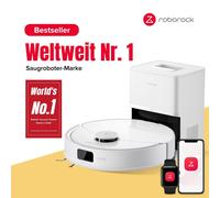 Roborock Q10 PF+ Aspirateur robot 10000 Pa (mise à niveau de Q8 max+), Dual Anti-Tangle System, Station de vidange automatique pendant 7 semaines, Blanc
